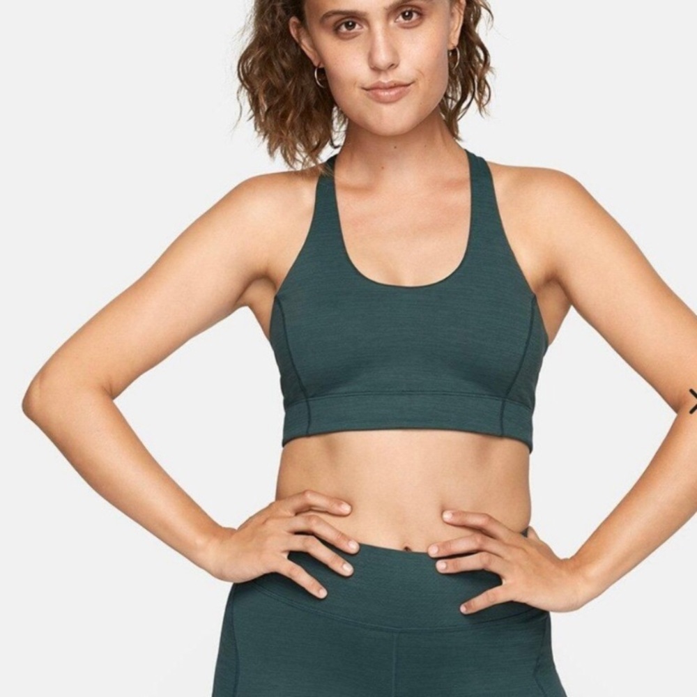 Outdoor Voices Doing Things Bra Evergreen